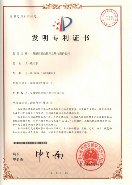 專利資質(zhì)證件